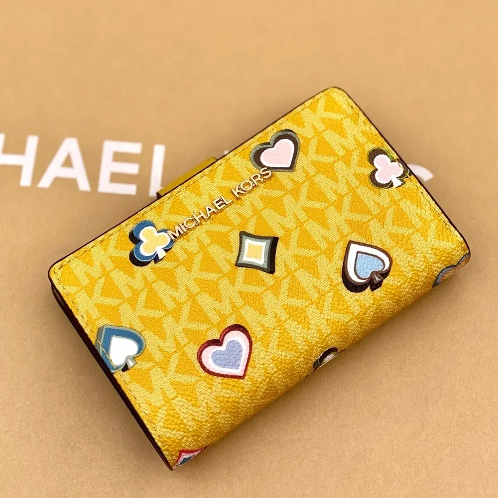 Michael Kors Jet Set Medium Printed Signature Logo Wallet